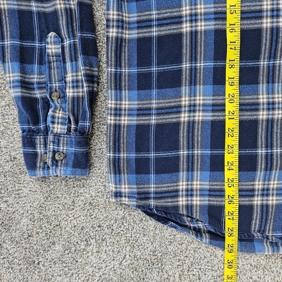 Vintage Woolrich Heavy Blue Multicolor Tartan Plaid Shirt Jacket Men's Large - Picture 7 of 16